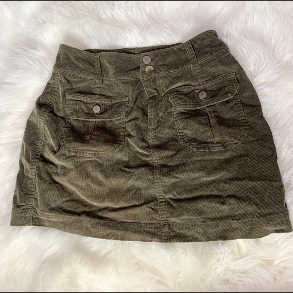 Corduroy mini-skirt